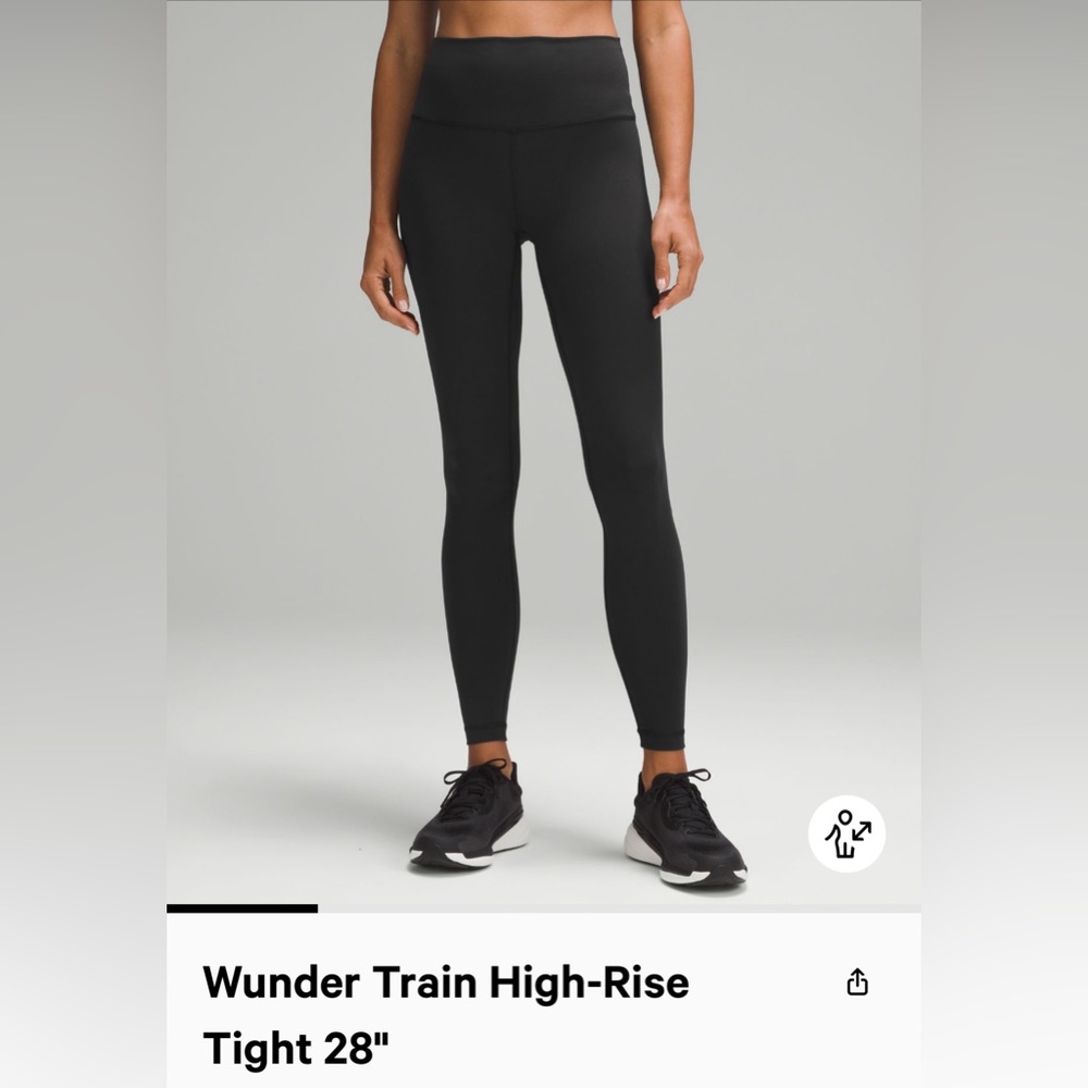 Lululemon Wunder Train High-Rise Tight 28” black.